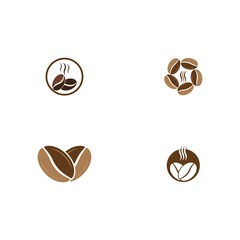 coffee bean icon vector