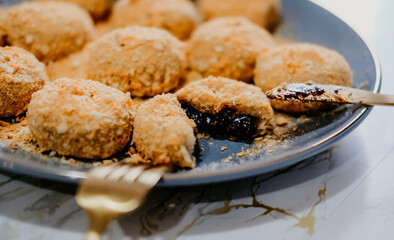 dumpling with chocolate