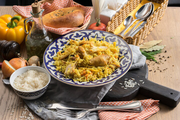 Pilaf with chicken