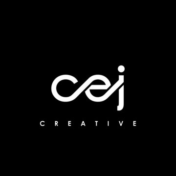 CEJ Letter Initial Logo Design Template Vector Illustration
