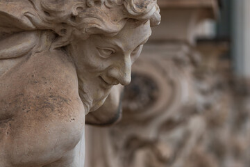 Naklejka premium Statue im Dresdener Zwinger Sachsen Dresden 