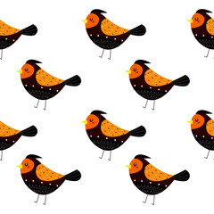 Seamless pattern with birds.