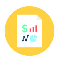 Business Report Vector Icon