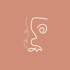 Boho Minimalist abstract nature art shapes collection. Pastel color doodle for fashion design, summer season or natural concept. Modern hand drawn plant leaf and tropical shape decoration set.