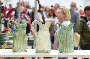 Der Töpfermarkt in Gmunden, Salzkammergut, Oberösterreich, Österreich, Europa -  The pottery...