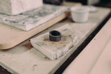Handmade ring in progress