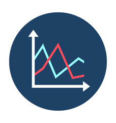 Timeline Chart Vector Icon