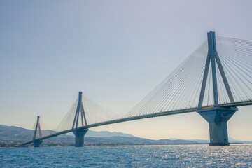 Big Cable Bridge on a Sunny Day