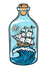 Sail in a bottle
