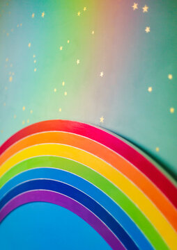 Detail of a child's dream-themed room