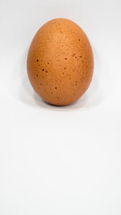 Chicken egg isolated on white background. 