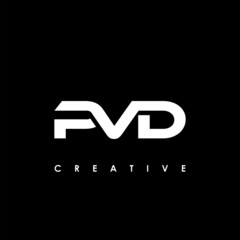 PVD Letter Initial Logo Design Template Vector Illustration