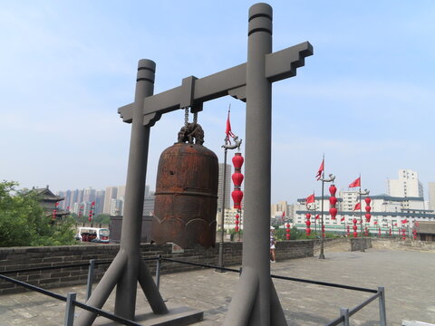 Xian City Wall Chinese Alarm Bell China