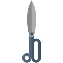 Sewing scissors vector icon tailor salon logo