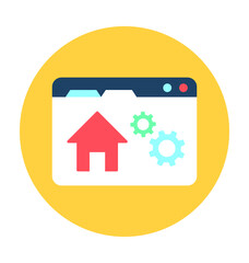 Web Setting Vector Icon