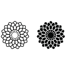 Flowers icon vector set. garden illustration sign collection. Flora symbol or logo.