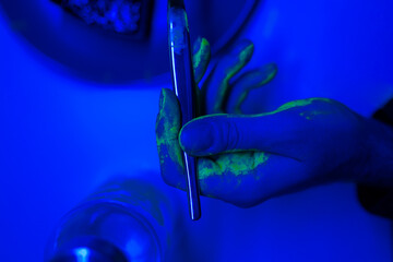 Black light experiment