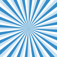 Blue sky ray burst style background vector design
