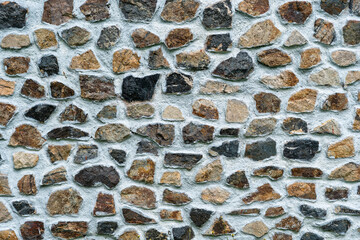Fototapeta premium Background texture of stone wall, close up