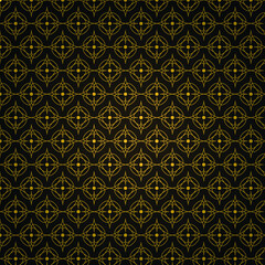 oriental pattern design black and gold, luxury arabic or islamic ornament abstarct wallpaper