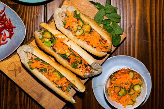 home made banh mi
