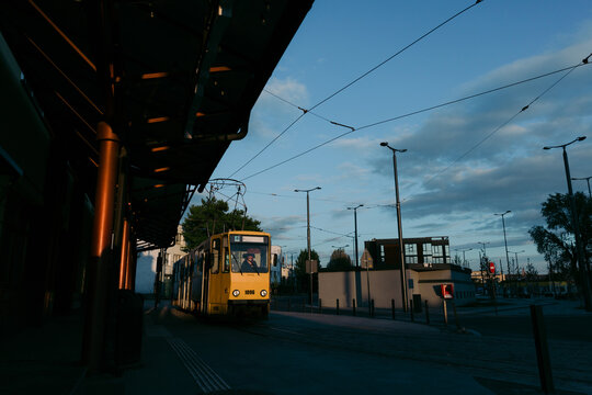 Urban area in evening time
