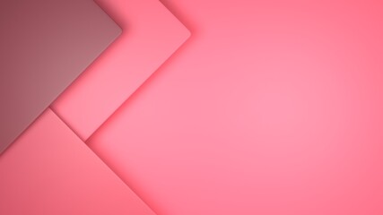 3D rendering ,3D illustration abstract square on pink background.