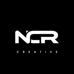 NCR Letter Initial Logo Design Template Vector Illustration