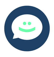 Chat Smiley Vector Icon