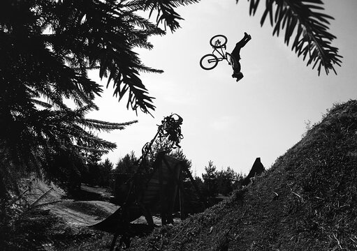 Backflip superman on a bike