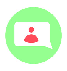 Video Message Vector Icon