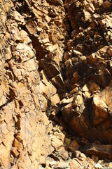 Weathered Rocks Background Full Frame of Sheer Cliff 