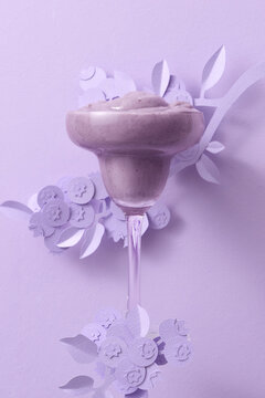 Organic Blueberry Juice Smoothie.