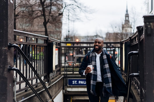 Man Walking Out from the Underground