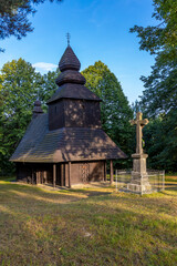 Obraz premium Wooden church in Ruska Bystra, Slovakia