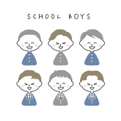 楽しそうな男子中高生