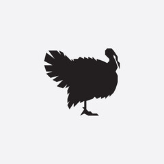 Turkey silhouette icon. Turkey logo.
