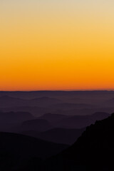 Sunrise over the mountains
