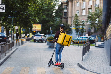 Guy supplying food around town