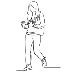girl with coffee