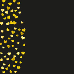 Love Pattern. Handdrawn Brochure. Yellow Trendy