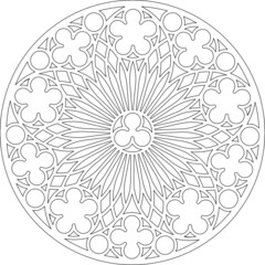 Rose Window, Fig. 21, round 1, round 1, framework
