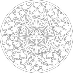 Rose Window, Fig. 21, round 1, triangular 1, framework