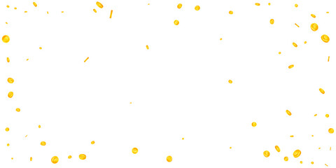 European Union Euro coins falling. Lovely scattered EUR coins. Europe money. Adorable jackpot, wealth or success concept. Vector illustration.