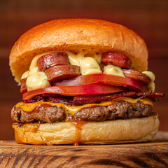 hamburguesa con chorizo