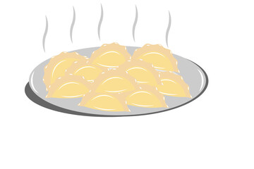dumplings are ready to eat - a favorite dish