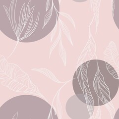 Abstract seamless floral pattern. Elegant design for fabric, textile, wallpaper and packaging 