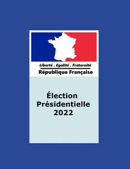 Obraz na płótnie Canvas Élection présidentielle française de 2022, carte électorale