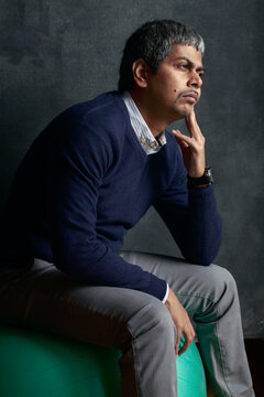 Portrait of a young Indian Phd professor
