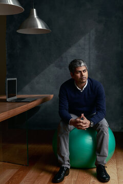 Portrait of a young Indian Phd professor